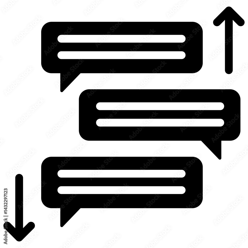 Aufkleber task prioritization solid black icon