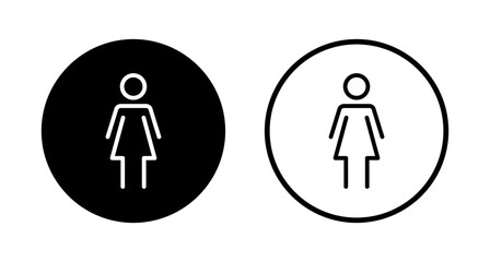 Female icon logo design. woman sign and symbol