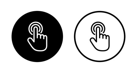 Obraz premium Hand cursor icon logo design. cursor sign and symbol. hand cursor icon clik