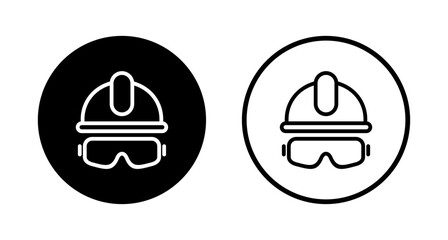 Helmet icon logo design. Motorcycle helmet sign and symbol. Construction helmet icon. Safety helmet