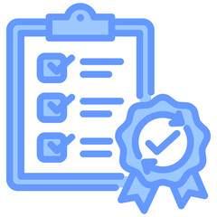 Process Standardization Lineal Blue Icon