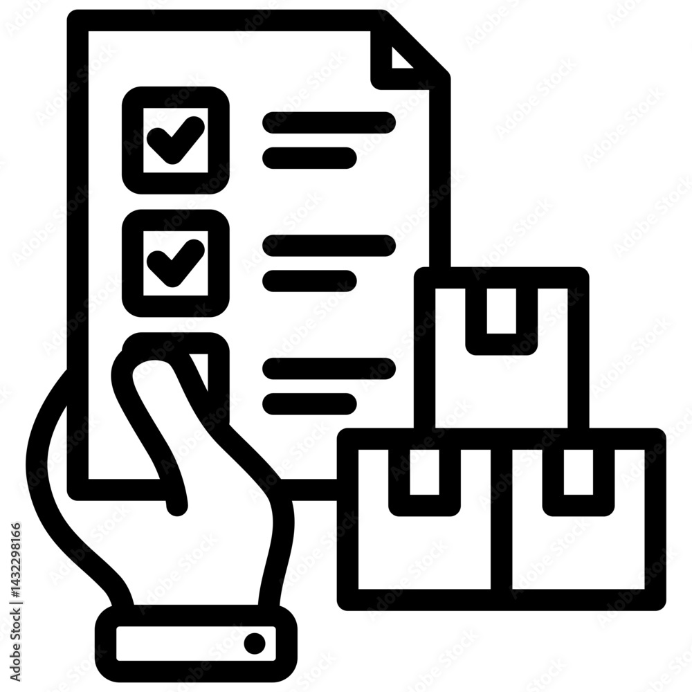 Poster Procurement Documentation Outline Icon