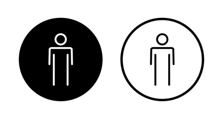 Man icon logo design. male sign and symbol. human symbol