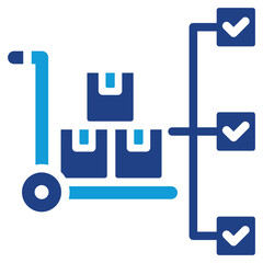 Fototapeta premium Procurement Compliance Dual Tone Icon