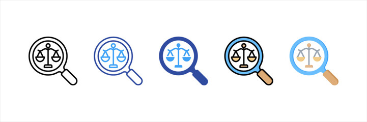 Analysis Multi Style Icon Set