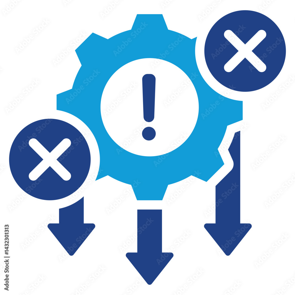 Poster error reduction dual tone icon