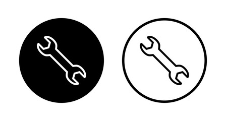 Wrench icon logo design. repair icon. tools sign and symbol
