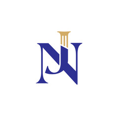 J and N Law Logo Design