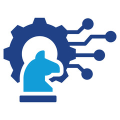 Technology Strategy Dual Tone Icon