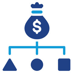 Diversification Dual Tone Icon