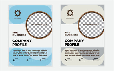 Flyer designs with various shapes like round, triangular etc. and customizable colors like off-white, green, sky blue, pink, orange, blue etc.