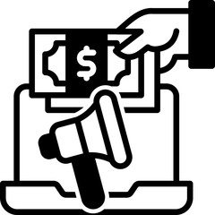 Advertising mixed icon