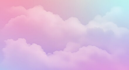 A pastel sky with soft clouds in shades of pink purple and blue creating a dreamy and ethereal scene