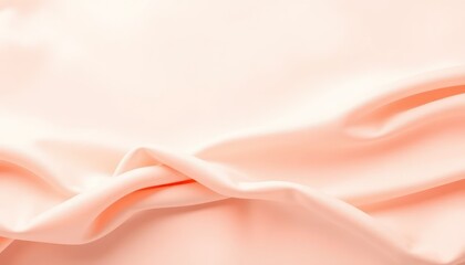 Peachy smooth fabric folds