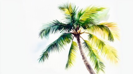 Tropical palm tree illustration