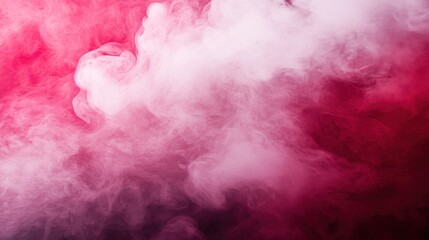 Fototapeta premium Abstract swirling smoke in vibrant pink and white hues.