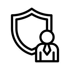 Obraz premium secure membership line icon