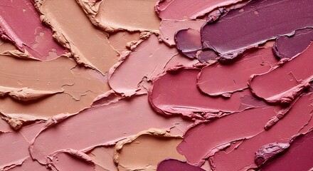 Lipstick Smears Texture Background in Pink and Purple Tones