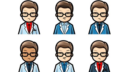 Fototapeta premium Professional vector illustration of a sadly church doctor pictogram