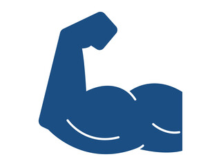 Muscles icon. Fitness icon and symbol. Fitness elements. Fitness equipment. Simple flat vector icon.	