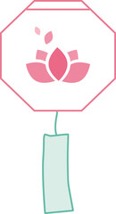 부처님오신날 석가탄신일 풍등 절 일러스트