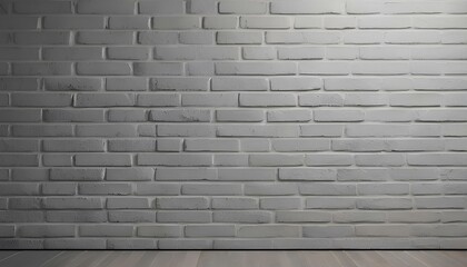 Obraz premium Bright and clean light gray brick wall with smooth texture and soft shadows.