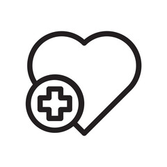 Fototapeta premium first aid heart line