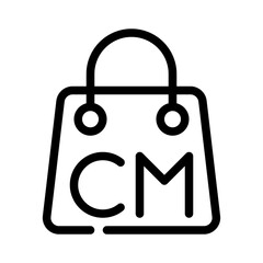 cyber monday line icon