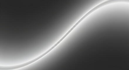 Elegance Of Silver Abstract Flowing Design With Blurred Background