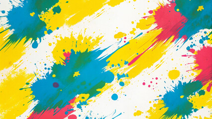 カラフルなインクスプラッシュ