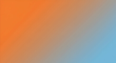Vibrant Gradient Transition From Warm Orange To Cool Blue Smooth Abstract
