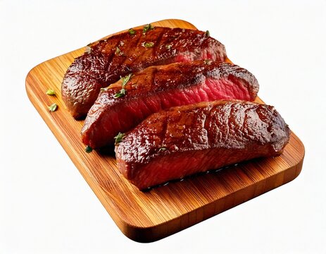  AI Generated Image- Brazilian Picanha on a Rustic Wooden Board 