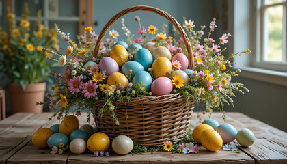 Obraz premium Eggs of Wonder Easter Magic in Every Basket