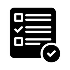 customer checklist glyph icon