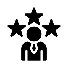 customer review glyph icon