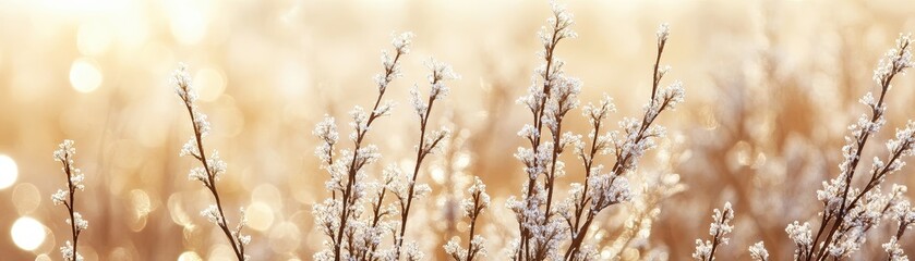 A vibrant close-up of lush green grass blades glistening with morning dew, illuminated by the warm golden rays of the sun in the background, creating a serene and tranquil atmosphere.