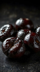 Fototapeta premium Deep Purple Prunes with Rich Sticky Interior