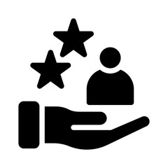 loyalty points glyph icon