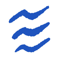 Thunder Scribble Doodle Sticker for Cute Scrapbook and Journal Decoration