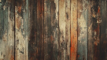 Rustic Weathered Wood Planks: A Vintage Textured Background