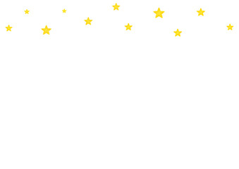 シンプルで可愛い水彩の星のフレーム