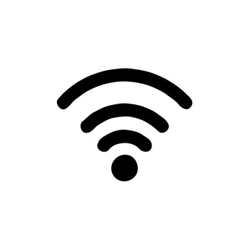 WiFi signal icon in minimalist design  