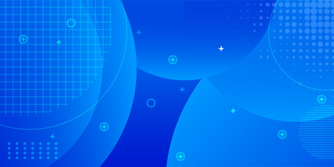 Abstract blue background with circles. Vector illustration eps10