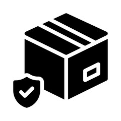 cargo insurance glyph icon