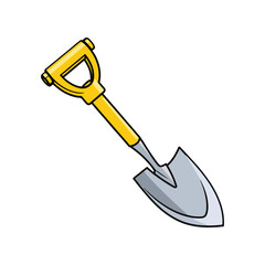 shovel vector illustration in cartoon flat style,icon,building equipment