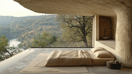 Cave House with Infinity Pool and Breathtaking River View