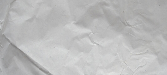 Abstract white crumpled and creased recycle paper texture background