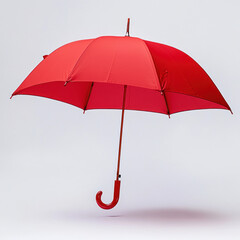 red umbrella isolated on white background