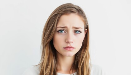 Fototapeta premium Sad woman portrait