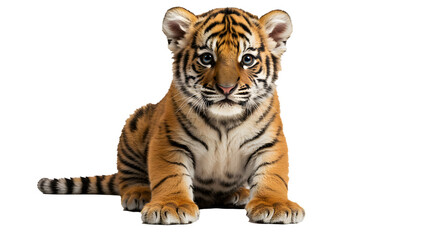 Obraz premium tiger isolated on white background